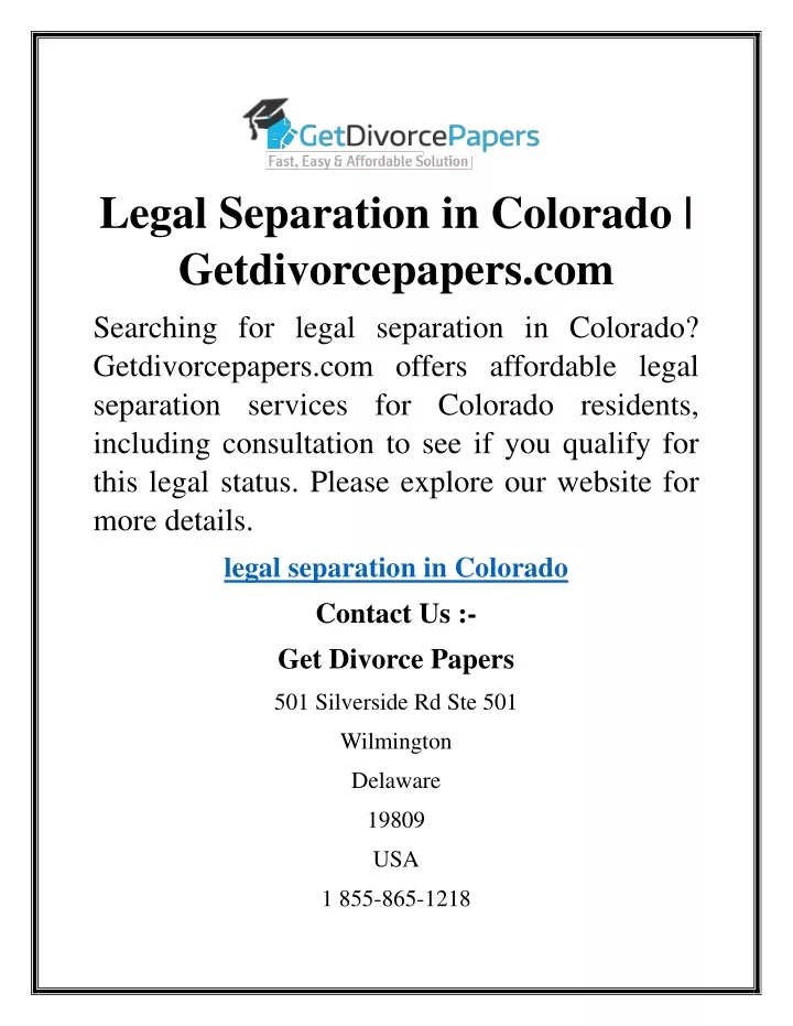 legal separation in colorado getdivorcepapers