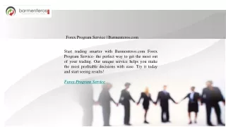 Forex Program Service  Barmenteros.com