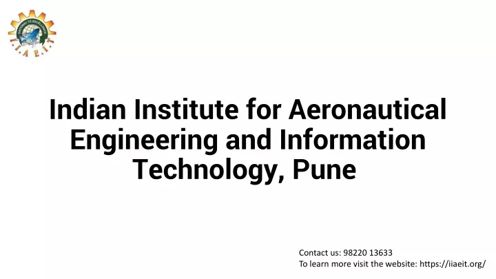 indian institute for aeronautical engineering and information technology pune