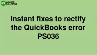 instant fixes to rectify the quickbooks error