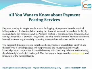 all you want to know about payment posting