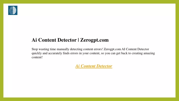 ai content detector zerogpt com stop wasting time