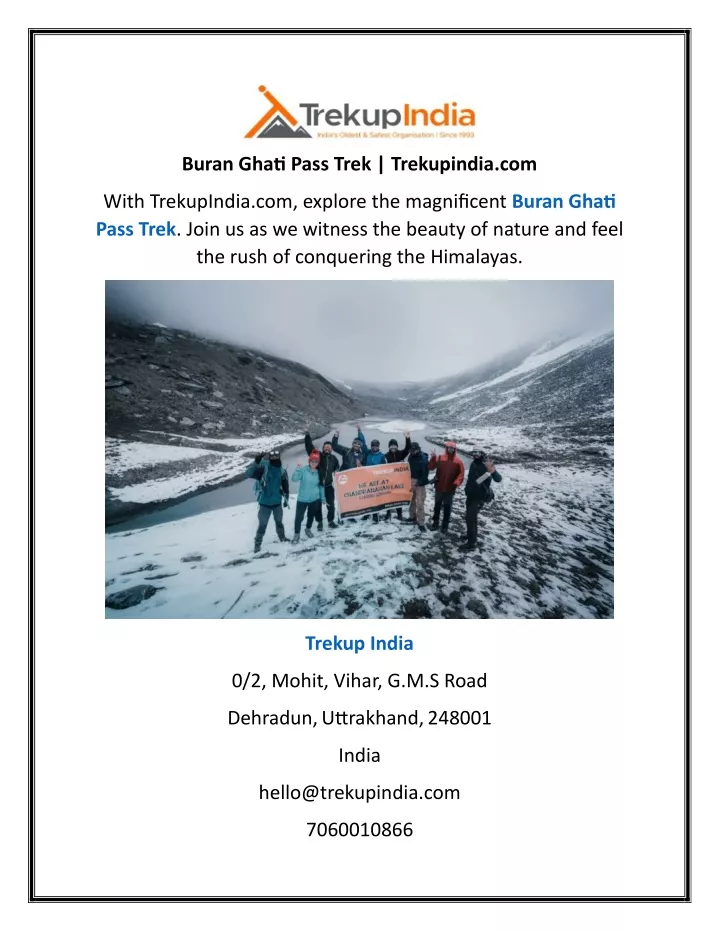 buran ghati pass trek trekupindia com