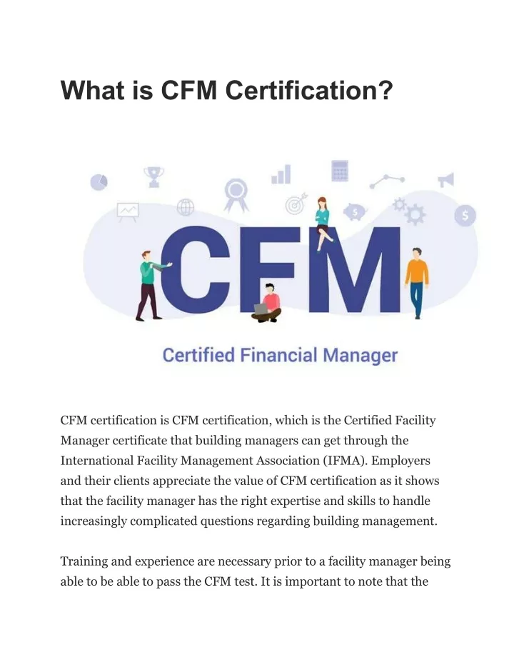 what is cfm certification