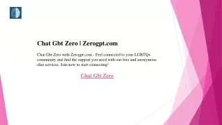 Chat Gbt Zero  Zerogpt.com