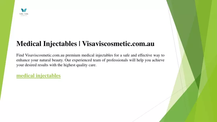 medical injectables visaviscosmetic com au find