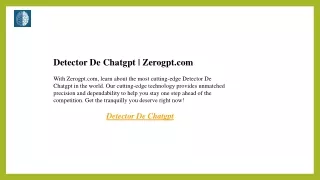 Detector De Chatgpt  Zerogpt.com