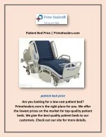 Patient Bed Price | Primehealers.com - slide 1