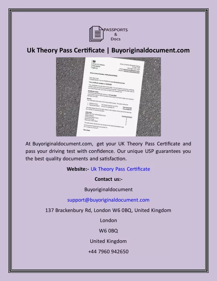 uk theory pass certificate buyoriginaldocument com