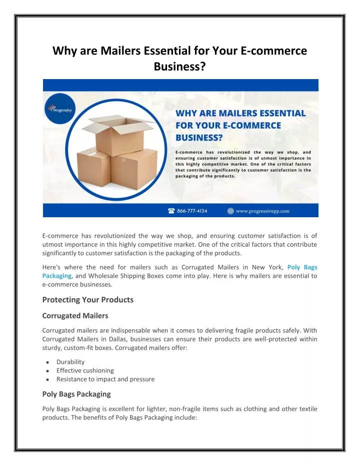 why are mailers essential for your e commerce