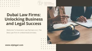 Dubai Law Firms: Unlocking Business and Legal Success