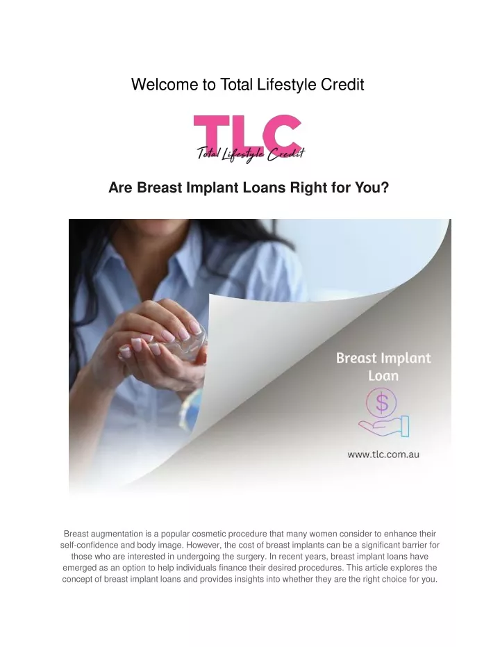 welcome to total lifestyle credit