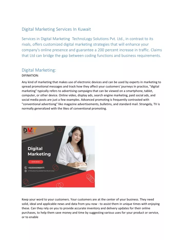 digital marketing services in kuwait services
