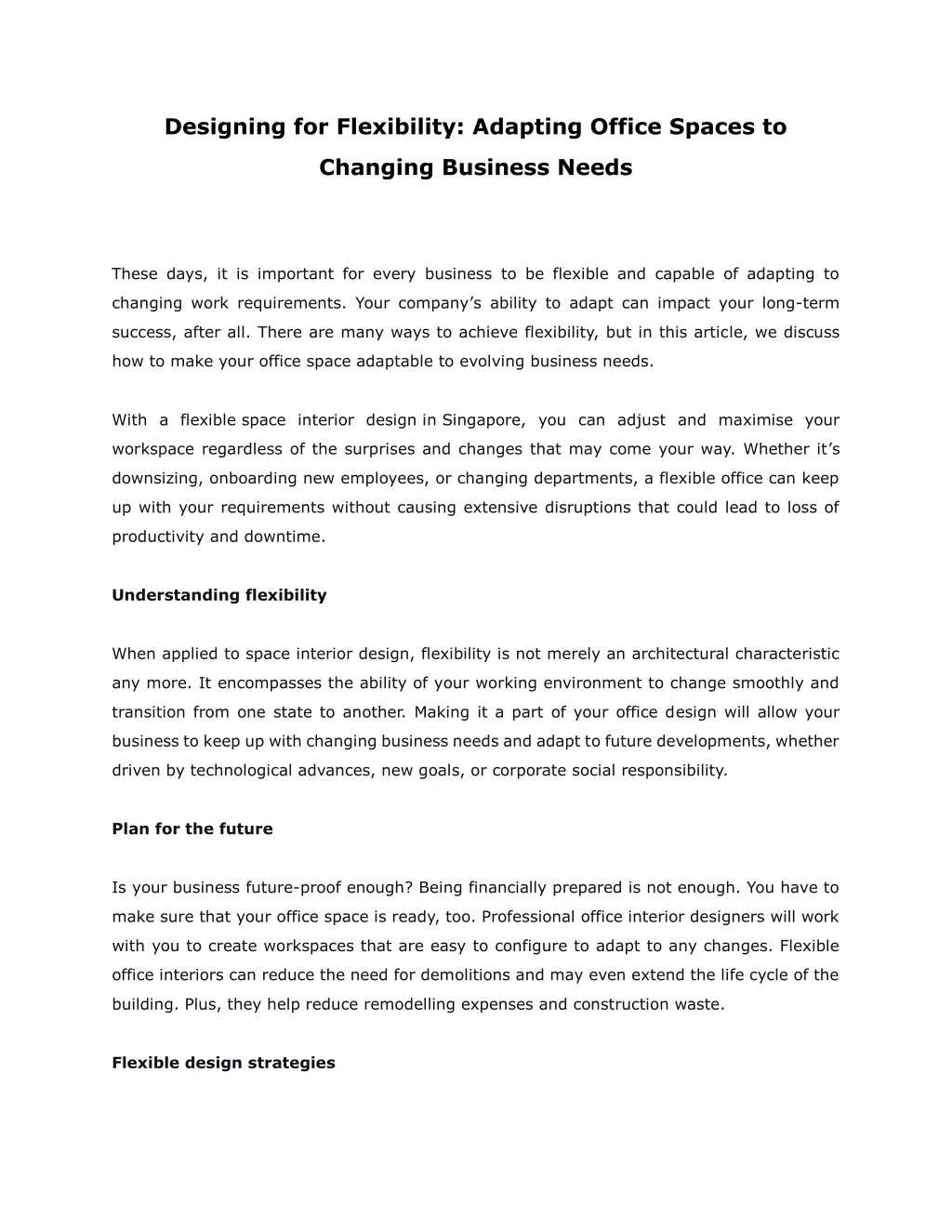 PPT - Designing for Flexibility- Adapting Office Spaces to Changing ...