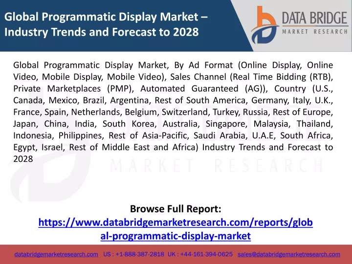 global programmatic display market industry