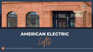 Modern Loft Living Apartment in saint joseph Mo-American Electric Lofts"