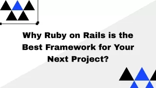 why ruby on rails is the best framework for your next project