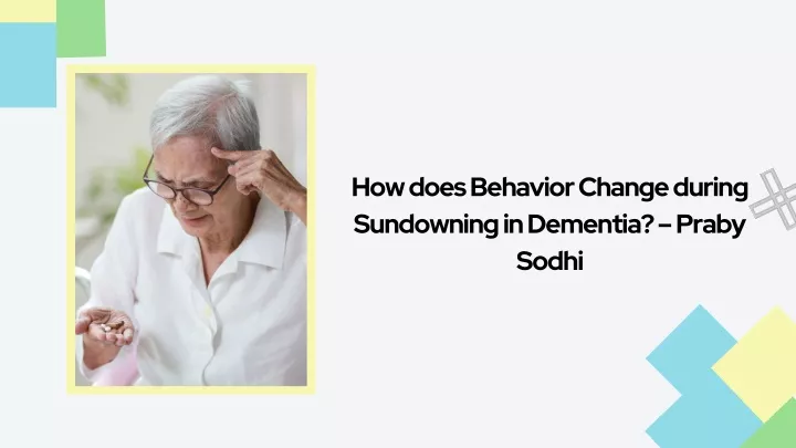 how does behavior change during sundowning