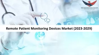 remote patient monitoring devices market 2023 2029