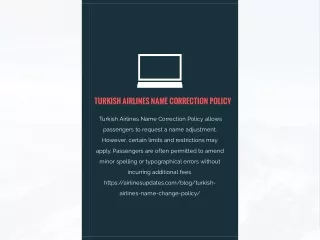 Turkish Airlines Name Correction Policy