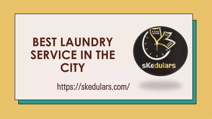 best laundry service in the city