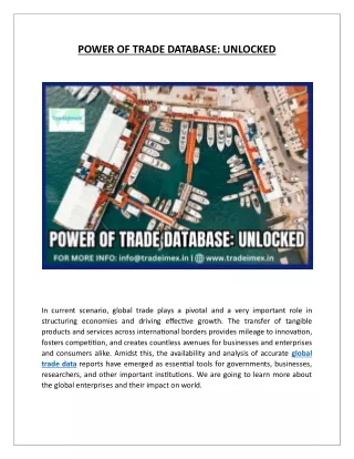 power of trade database unlocked