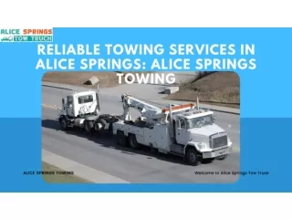 Reliable Towing Services in Alice Springs Alice Springs Towing