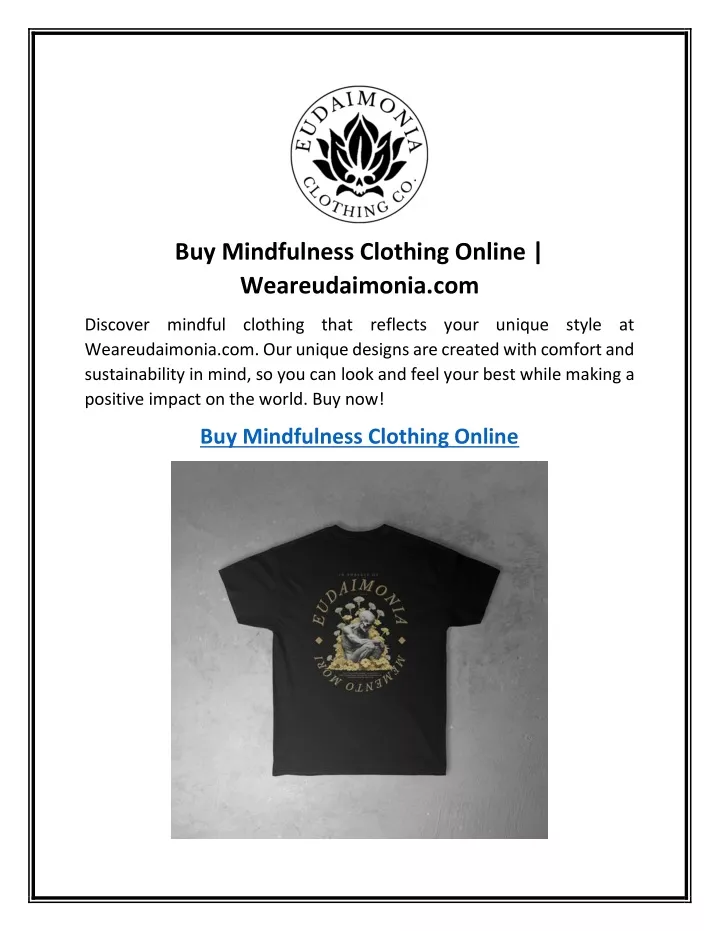 buy mindfulness clothing online weareudaimonia com