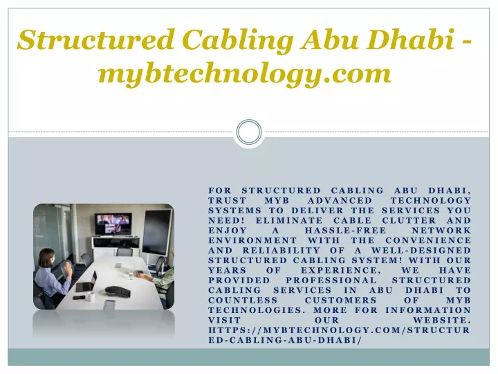 structured cabling abu dhabi mybtechnology com
