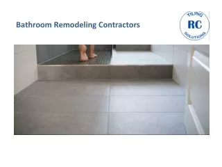 Premier Bathroom Remodeling Contractors - Revamp Your Space - Rctiling Solutions