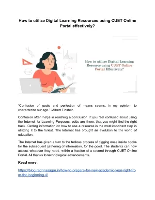how to utilize digital learning resources using