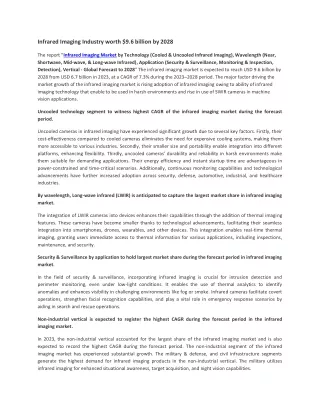 infrared imaging industry worth 9 6 billion