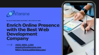 Enrich Online Presence with the Best Web Development Company