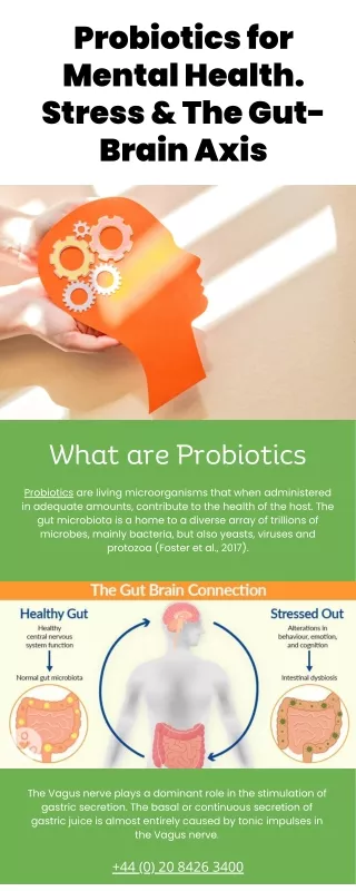 Probiotics for Mental Health. Stress & The Gut-Brain Axis