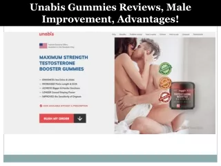 Unabis Gummies Reviews, Male Improvement, Advantages!