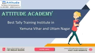Attitude Academy: Best Tally Training Institute in Yamuna Vihar and Uttam Nagar