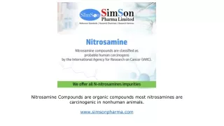 Nitrosamine Compounds