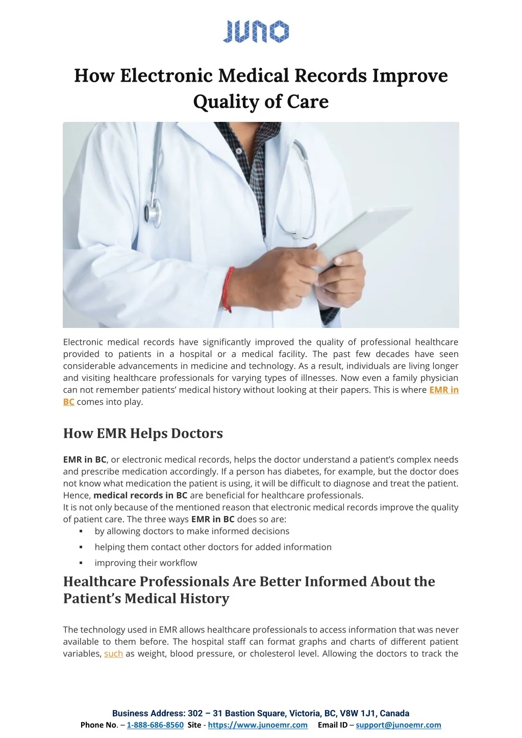 PPT - How Electronic Medical Records Improve Quality of Care PowerPoint ...
