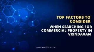 top factors to consider