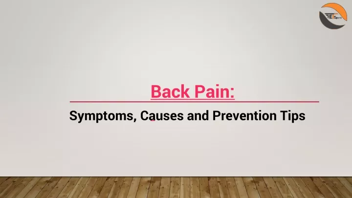 back pain