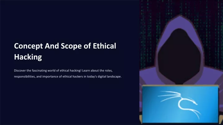 concept and scope of ethical hacking