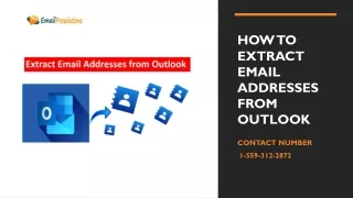 How to Extract Email Addresses from Outlook