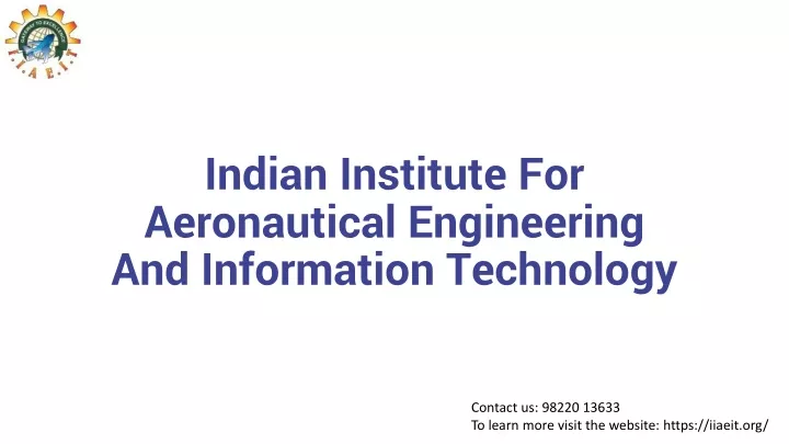 indian institute for aeronautical engineering and information technology