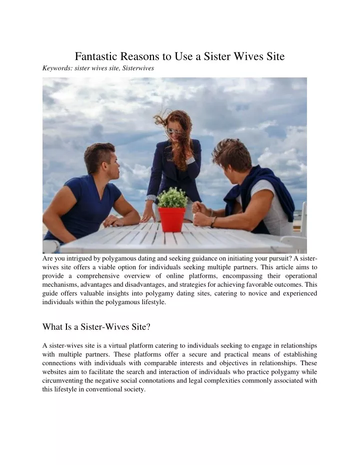 fantastic reasons to use a sister wives site