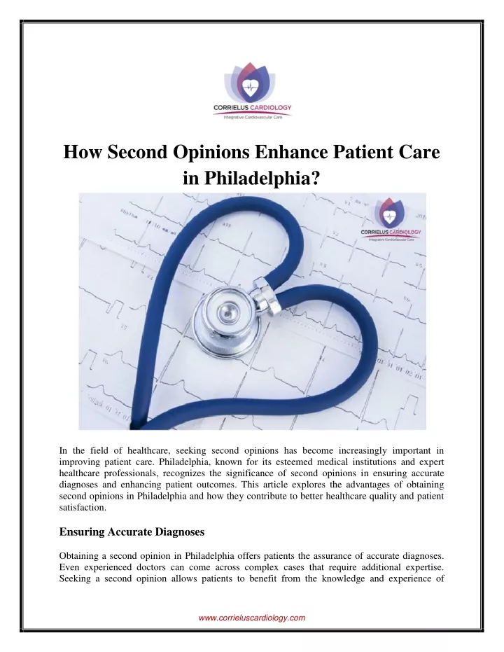 how second opinions enhance patient care