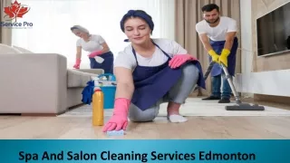 Spa And Salon Cleaning Services Edmonton