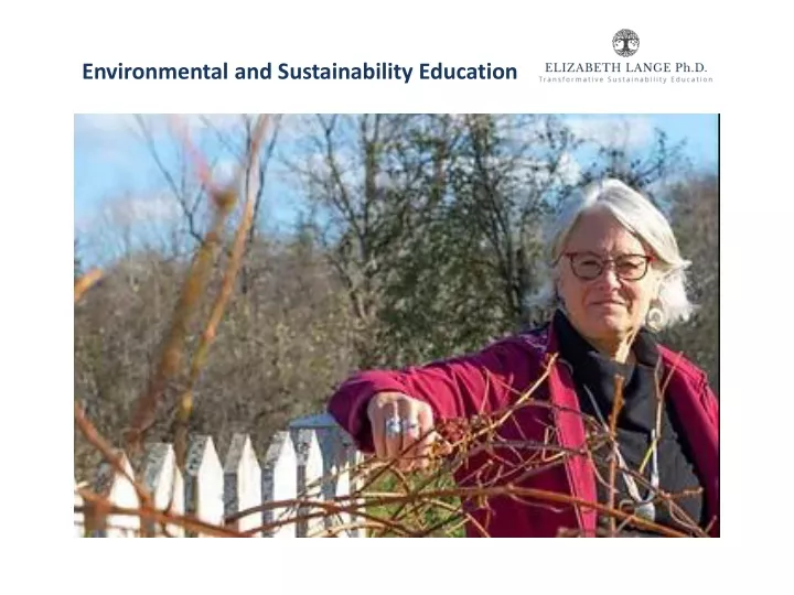 environmental and sustainability education