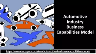 Automotive Business Capabilities Model - Auto Industry Capability Matrix