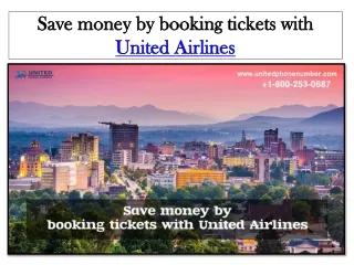 save money by booking tickets with united airlines
