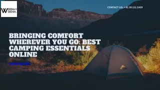 Bringing Comfort Wherever You Go Best Camping Essentials Online